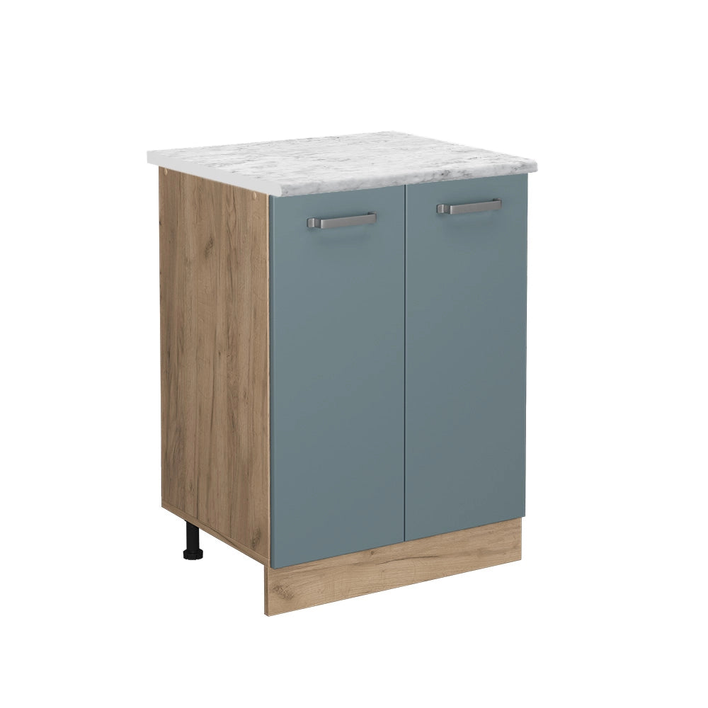 Vicco Mobiletto base cucina Grigio-blu 60 cm PL Marmo