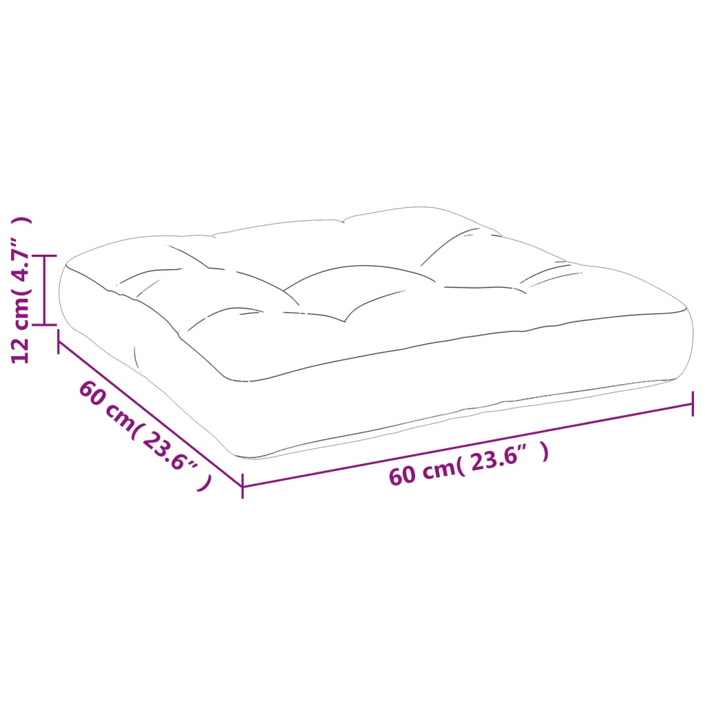 Cuscini per Pallet 2 pz | Cuscini per sedie Blu Reale in Tessuto