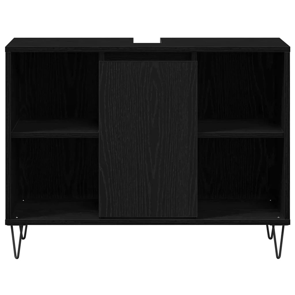Mobile da Bagno Nero 80 x 33 x 60 cm Legno multistrato 873897