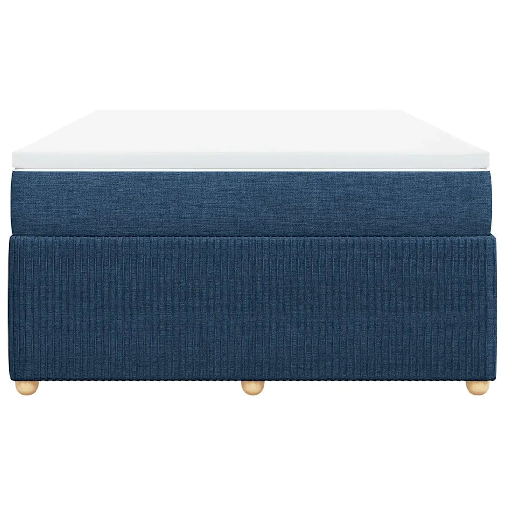 Giroletto a Molle con Materasso Blu 140x190 cm in Tessuto 3285573