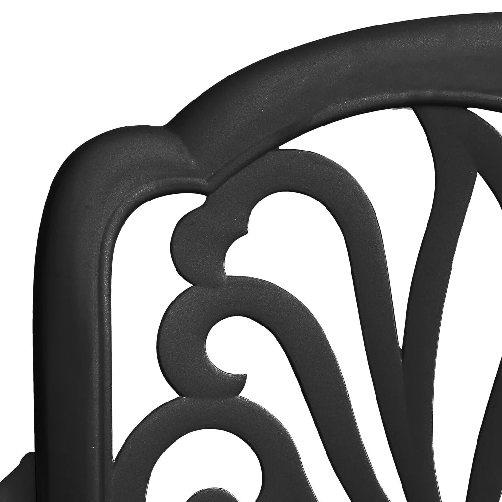 Set da Bistrot 5 pz in Alluminio Pressofuso Nero 3070605