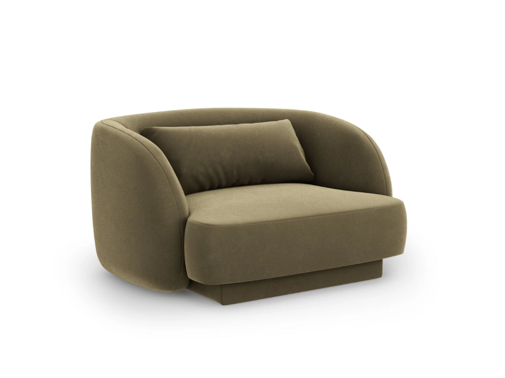 Cosmopolitan Design - Poltrona "Tulum" in velluto verde 