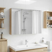 Mobiletto per specchio da bagno con lo scaffale Rovere Sonoma 889121