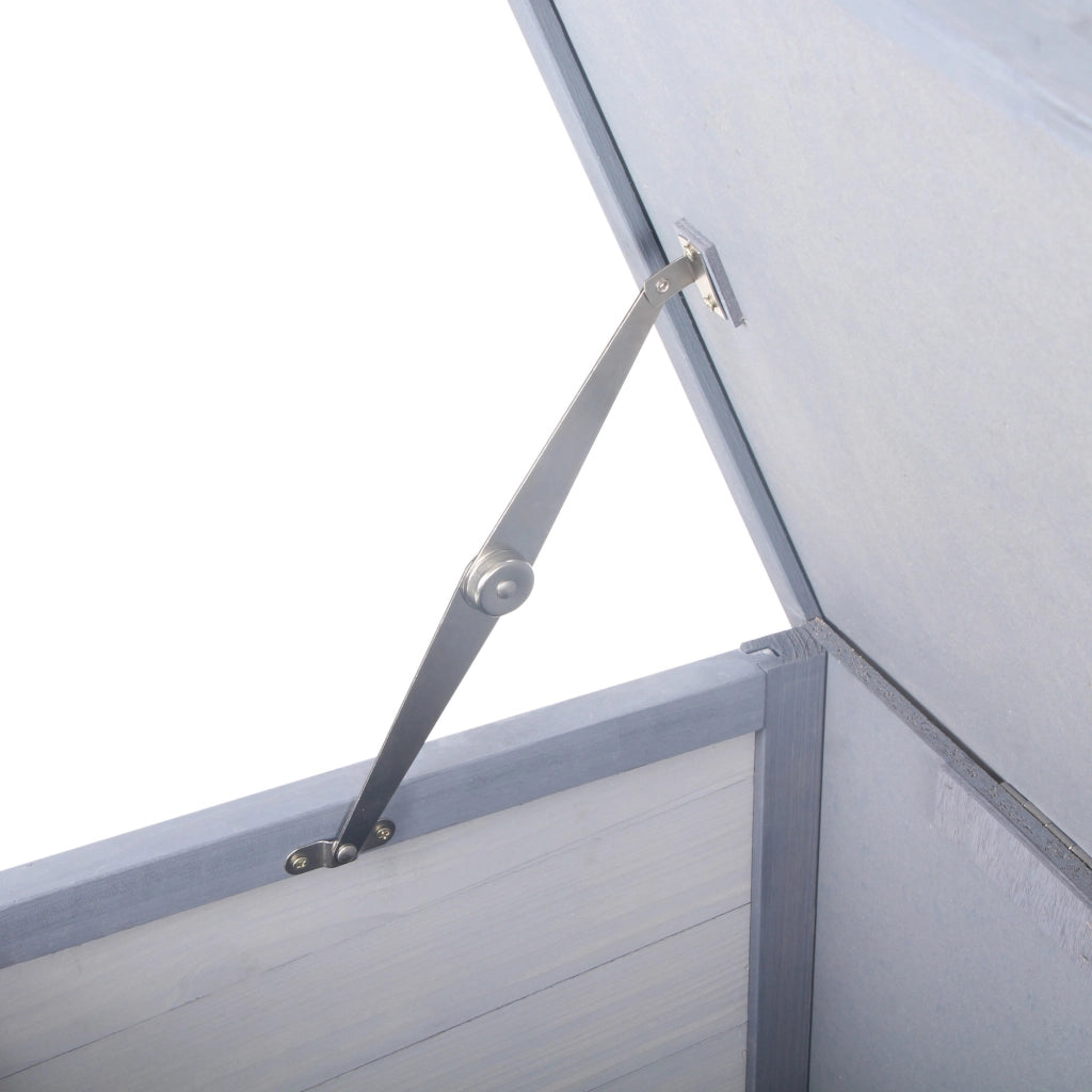 Ripostiglio con tetto apribile 2 porte ¨C Minimal ¨C 112x50x54 cm grigio nero