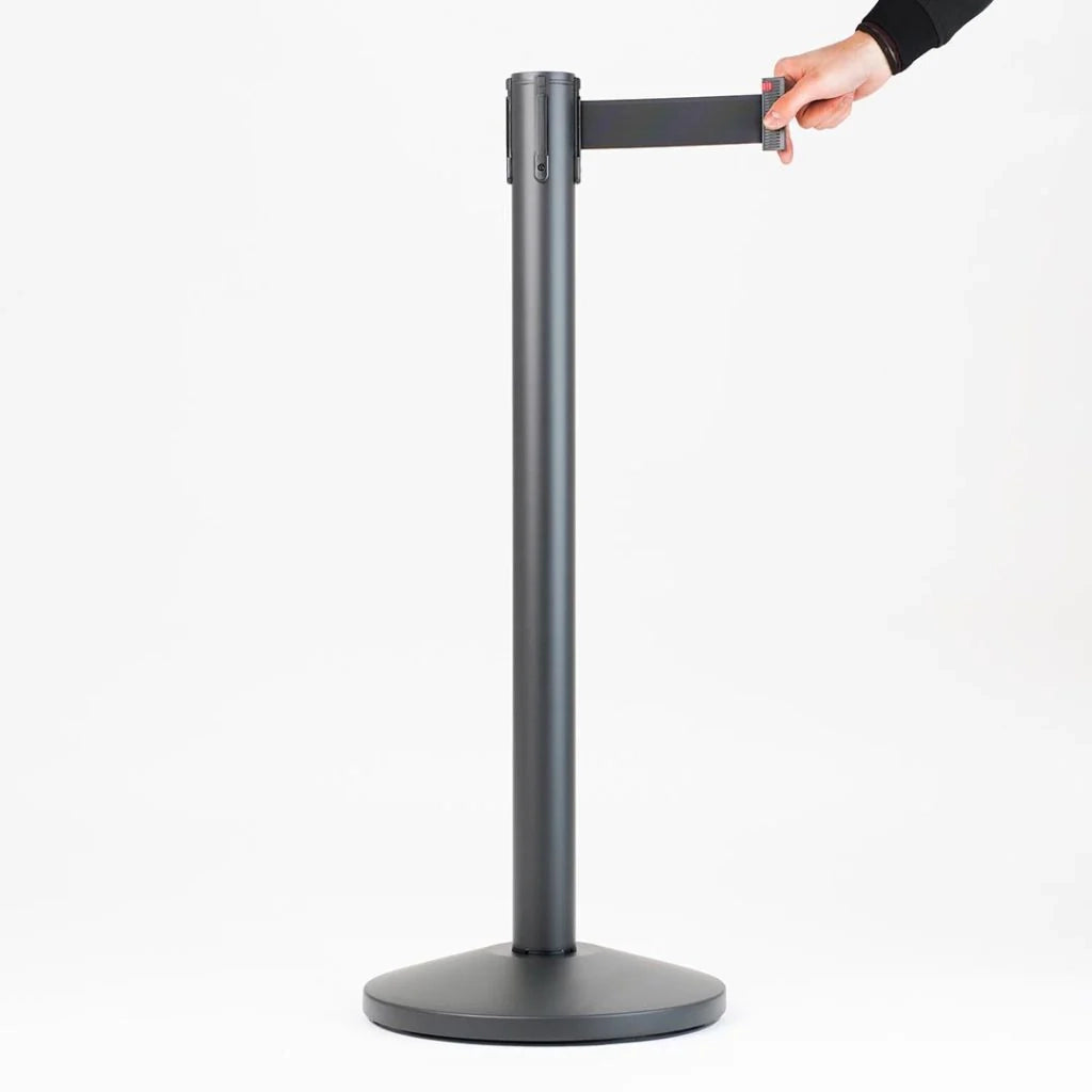 Set 10 Colonnine Segnapercorso Tendinastro Nero EasyTOP