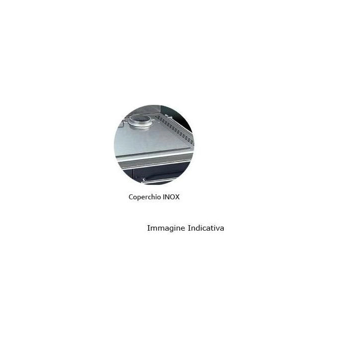 Focus CLF90 Coperchio per Cucina a Gas Serie Clf 90 Larghezza 90 cm Inox colore Inox