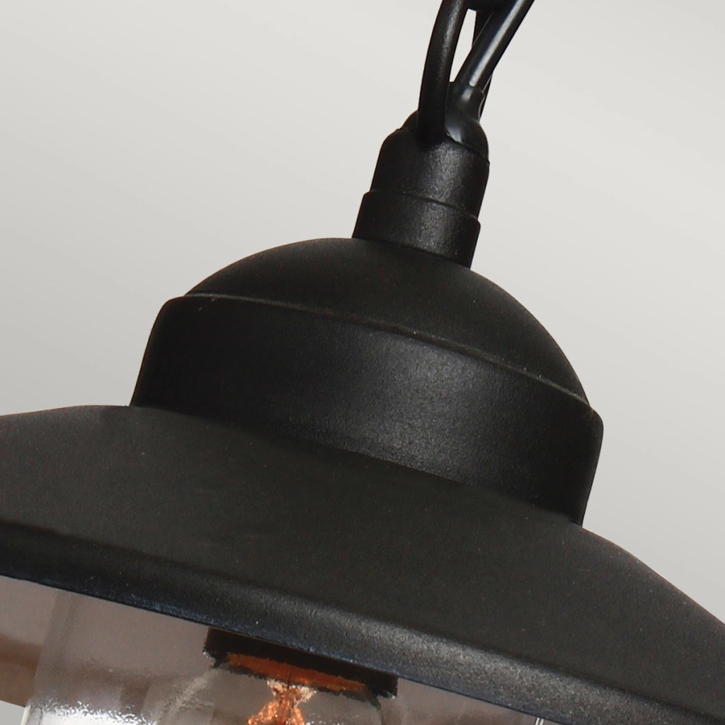 Lampada a sospensione esterna nera E27 60W Klampenborg
