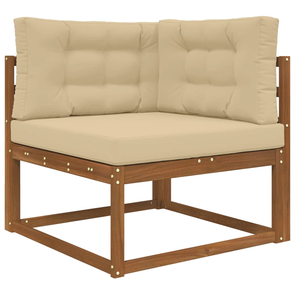 Cuscino per divano da esterno 3 pz | Cuscini per sedie Beige Poliestere