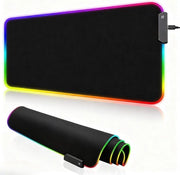 Tavolo da gaming con illuminazione LED, base antiscivolo, grande dimensione - accessorio PC laptop 800 x 300 mm.