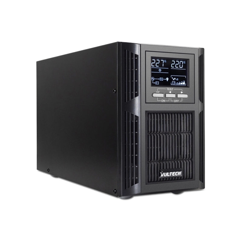 VULTECH GS-1KVAS Rev. 2.4 - GRUPPO DI CONTINUITÃ ONLINE  CON ONDA SINUSOIDALE PURA - LCD - 2 SCHUKO - 1 PRESA IEC13