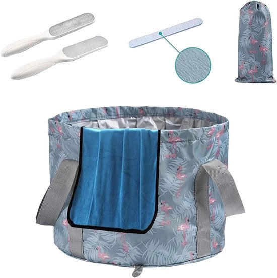 Emicemmare Premium 36L Opvougbile - Leggero e Portatile - Ideale per Bagno dei Piedi, Pedicure e Campeggio Esterno