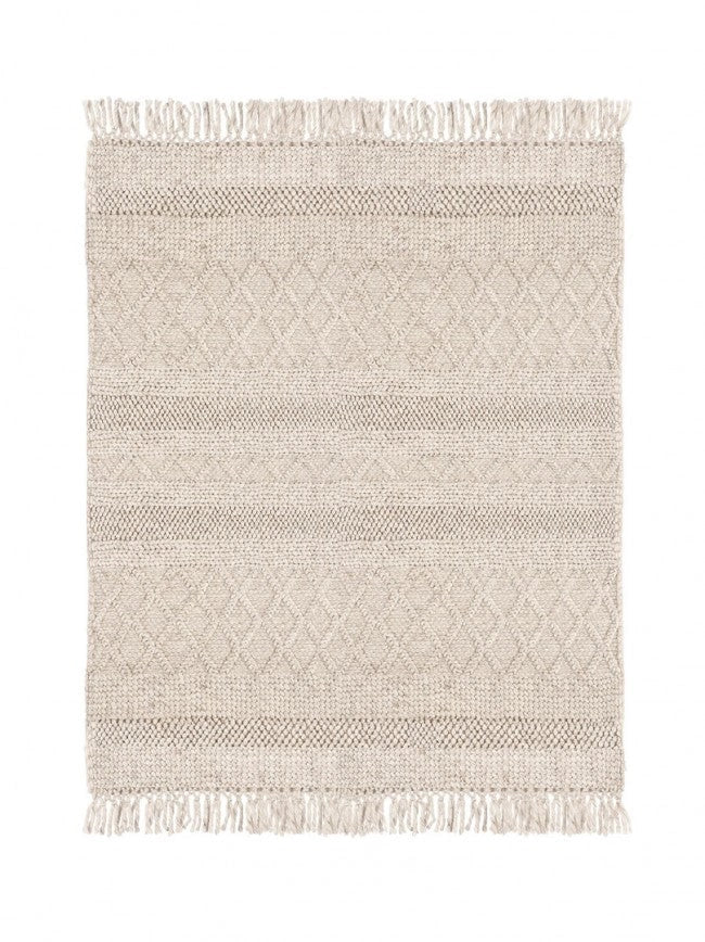 Tappeto 140x200 cm Hiruni in Tessuto Beige