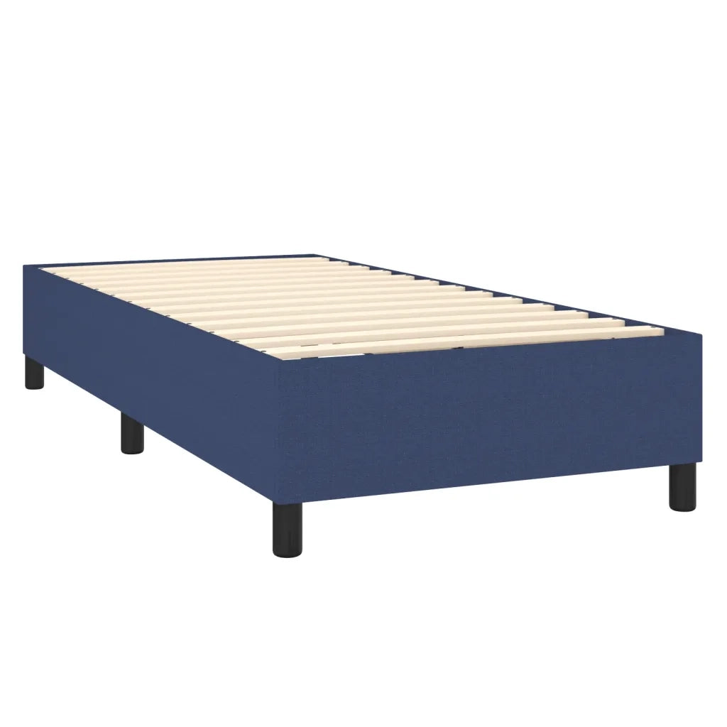 Letto a Molle con Materasso e LED Blu 90x190 cm in Tessuto 3138363