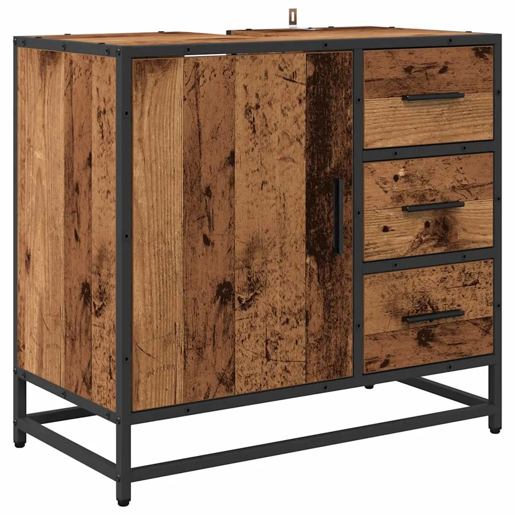 Mobile da Bagno Legno vecchio 65 x 33 x 60 cm Legno multistrato 883624