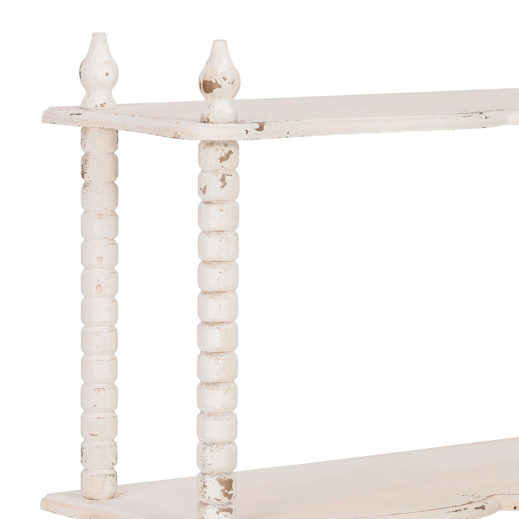 Mensola in legno bianco, 80,5x30x99 cm (altezza)
