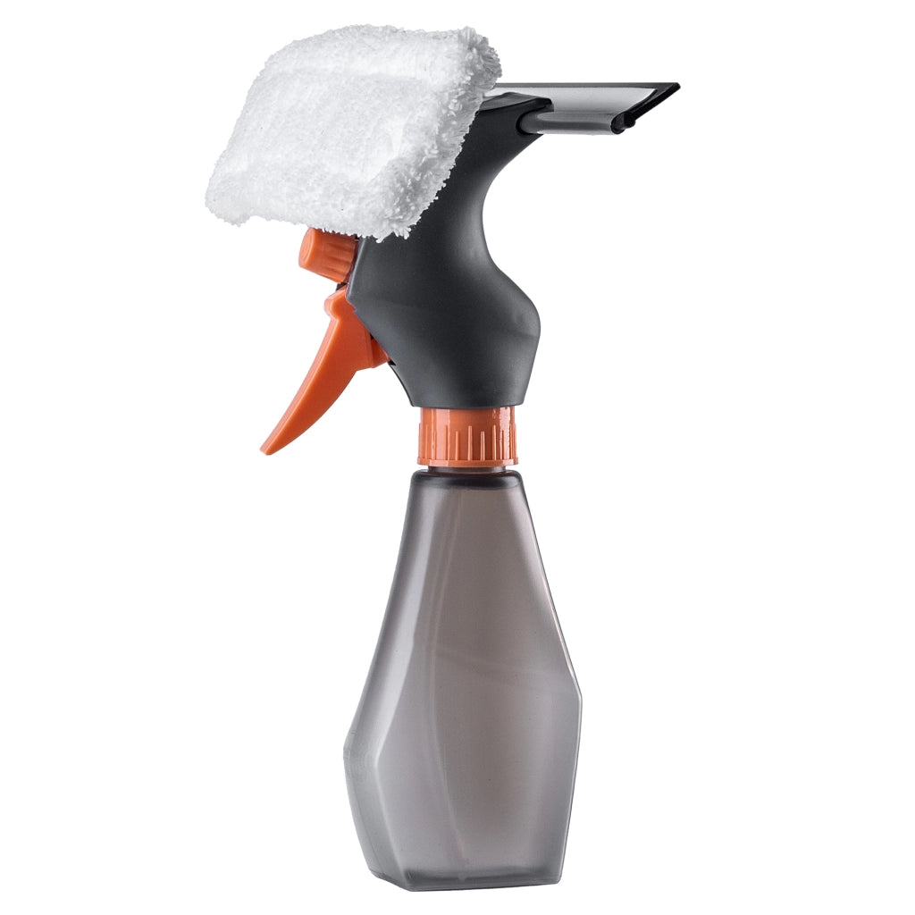Detergente per vetri e specchi KADAX, spray detergente con inserto in microfibra, detergente spray