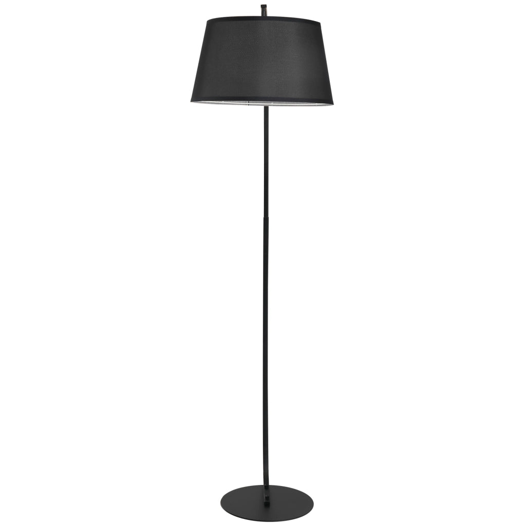 Lampada da terra ad arco ¨C zephmum ¨C metallo lin nero