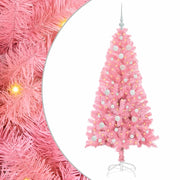 Albero di Natale | Decorazioni natalizie con 150 LED con supporto Rosa 150 cm PVC