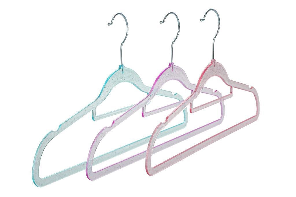 Set 5 Pezzi Stampelle Grucce Glitter 3 Colori