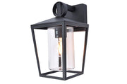 Applique esterna nera cilindrica E27 IP44 WEST Lutec