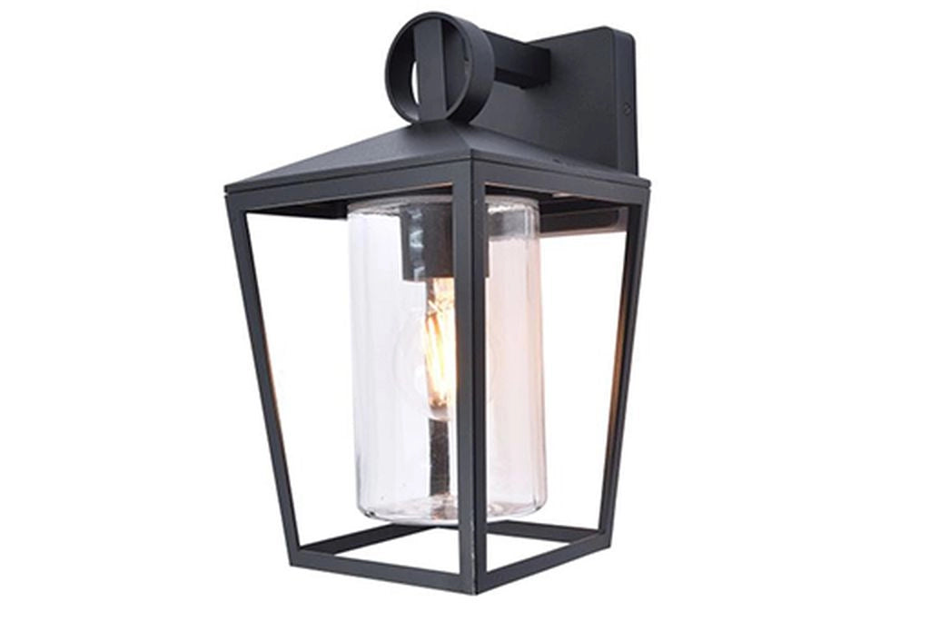 Applique esterna nera cilindrica E27 IP44 WEST Lutec