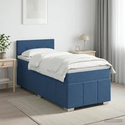 Letto box spring con materasso Blu 90 x 200 cm Tessuto 3451128