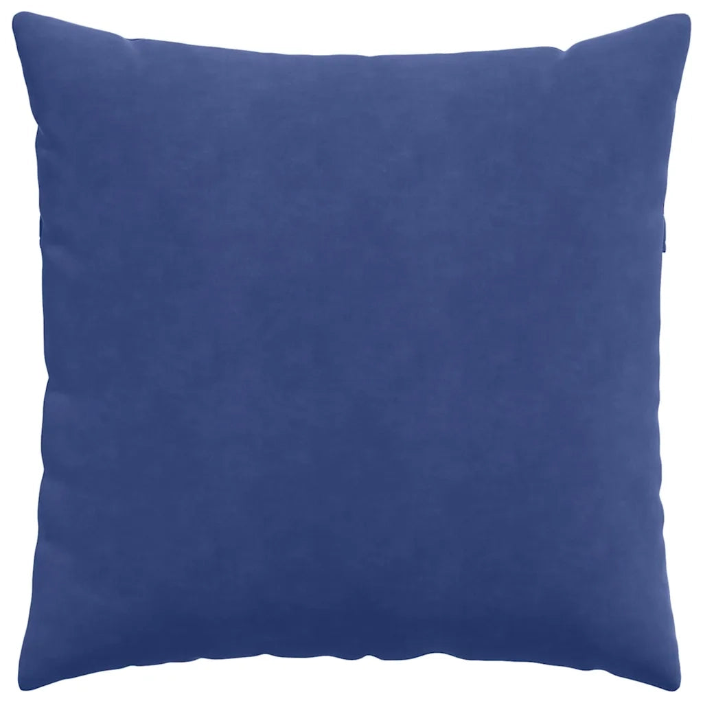 Cuscini da Divano 2 pz-Set di 2 Cuscini per Sofa Blu Polizia 80 x 80 cm Tessuto in Cords