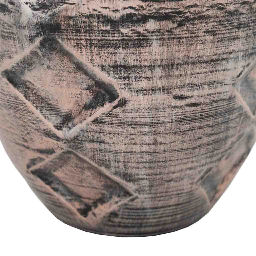 Vaso in metallo ramato 30,5x30,5x50,5h