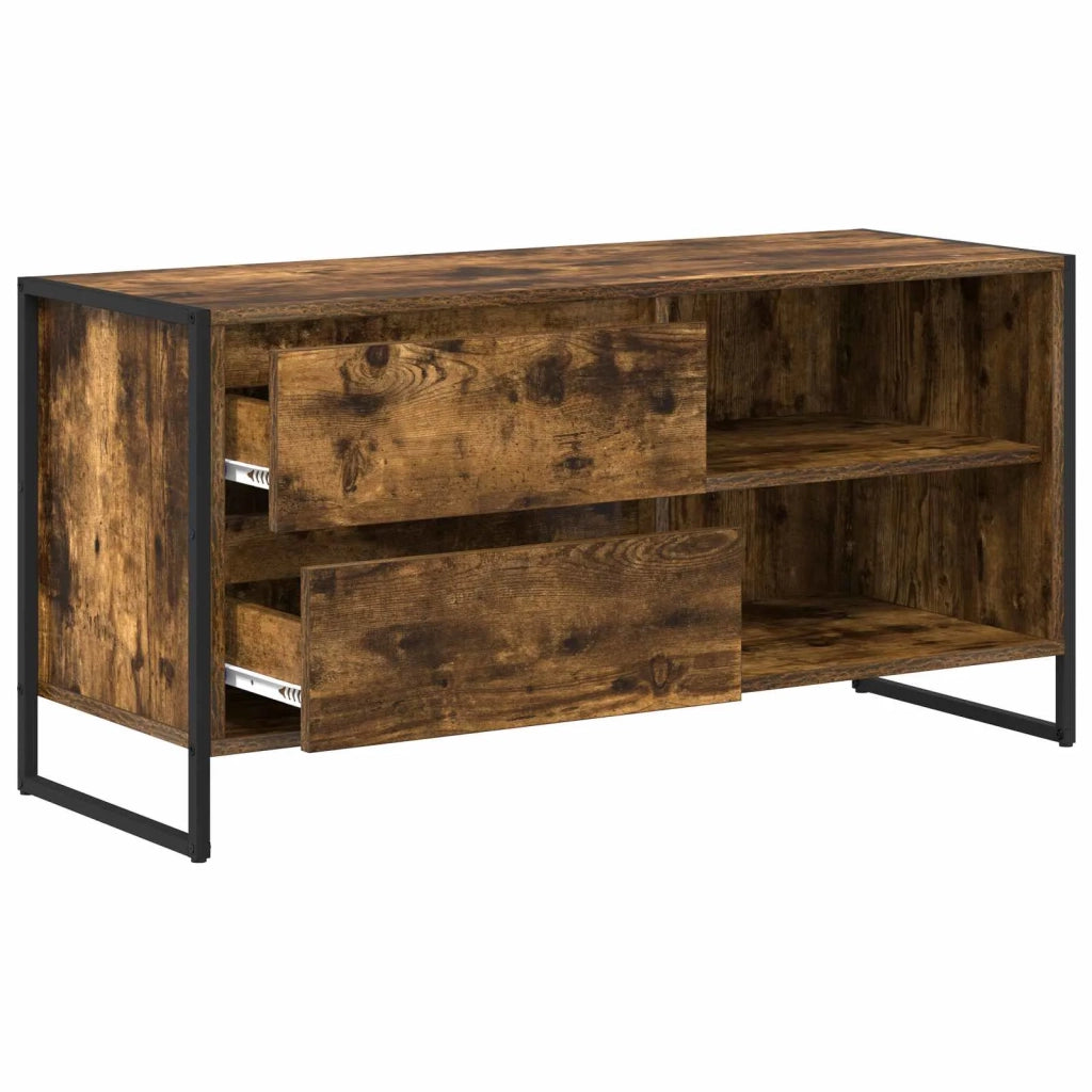 Mobile TV | Armadietto TV | Mobile Porta TV Quercia Fumosa 100 x 36 x 49,5 cm Legno multistrato
