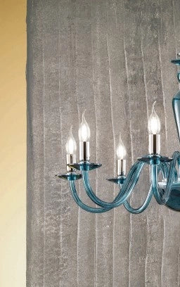 LUME PICCOLO PAGANINI OTTANIO CROMO 1 LUCE ATTACCO E14 H.32CM
