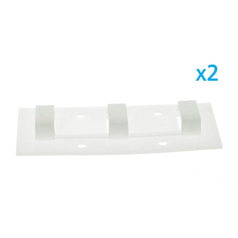 2 PZ Clip Fissaggio Lineare 3 Posizioni Passo 14x7mm per Bobina Striscia LED a Parete