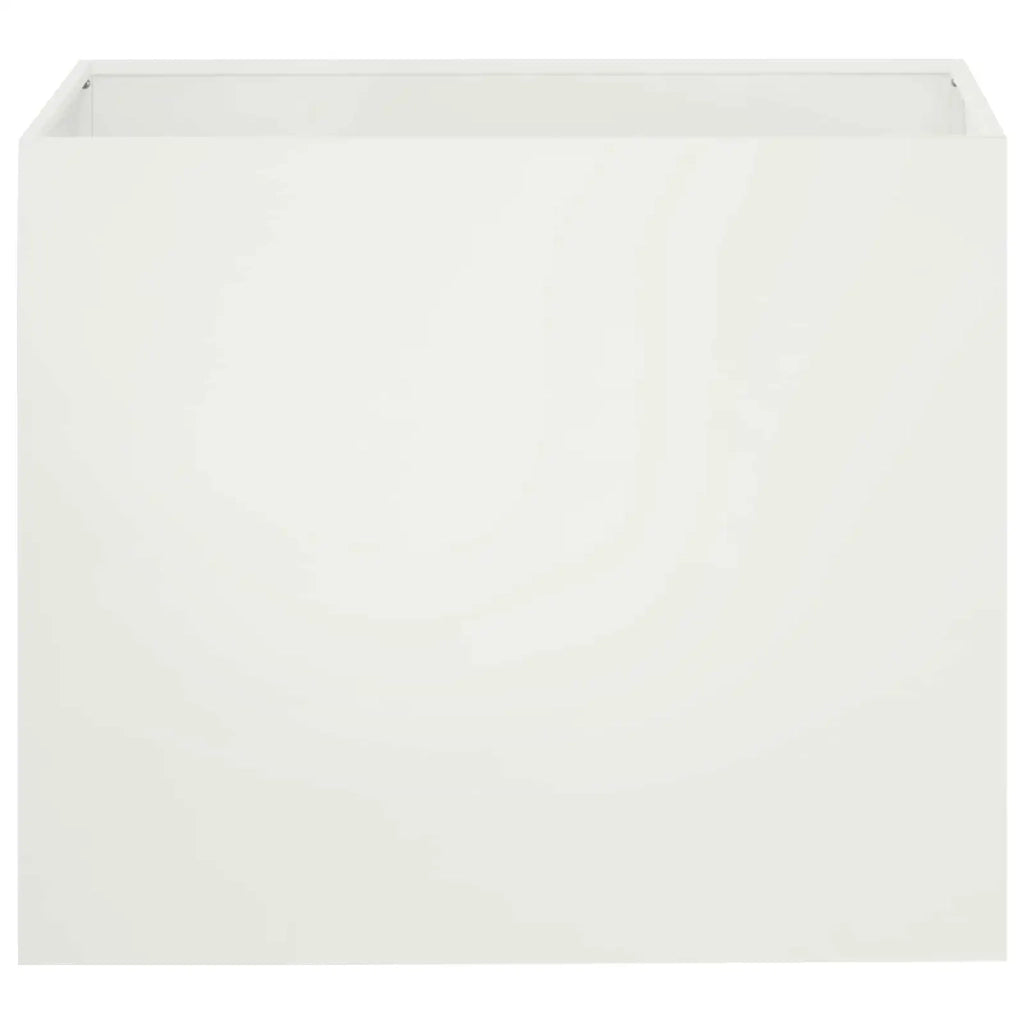 Vaso da giardino 2 pz Bianco 60 x 40 x 50 cm 8005697