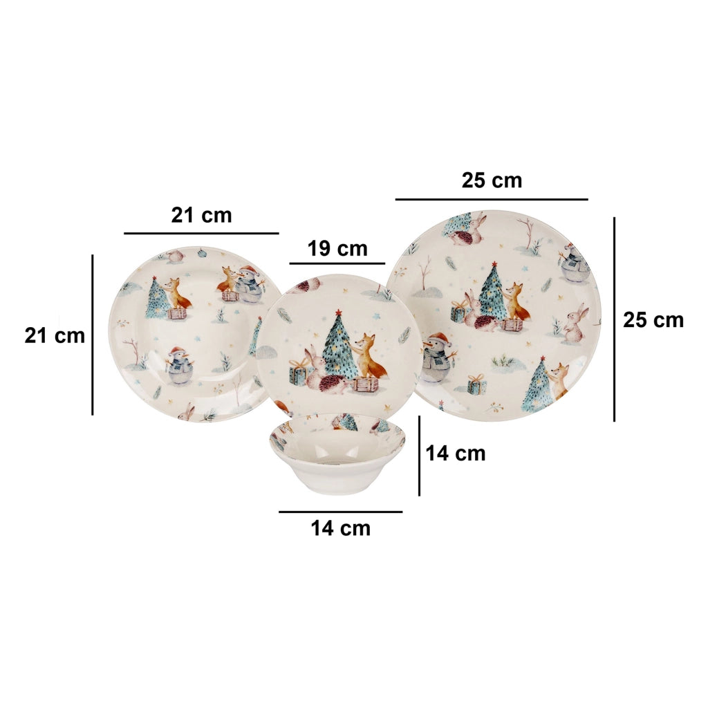 Niteneto, Servizio Piatti set da 24, Multicolore
