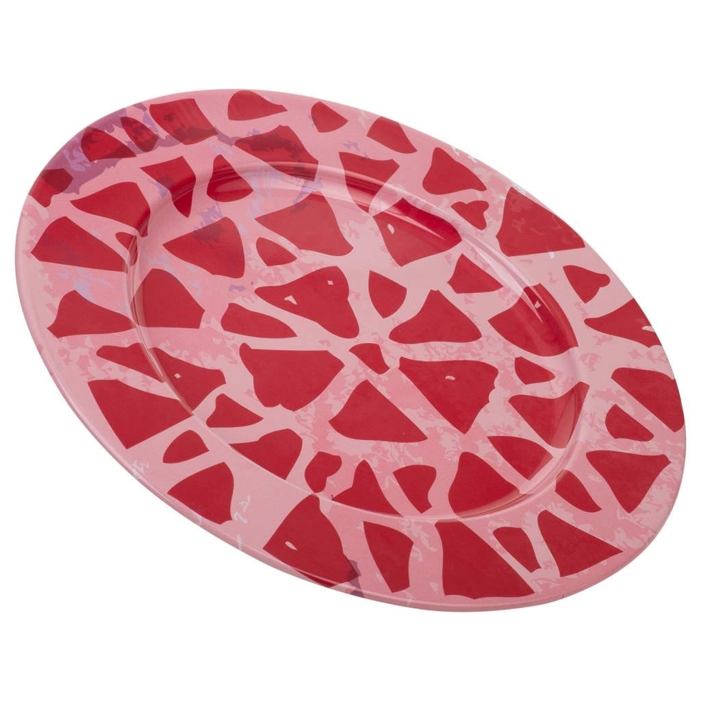 Placca in metallo rosa d33x1,5h