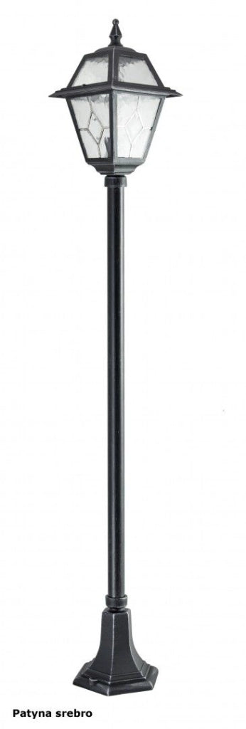 Lampione da esterno retrò 160cm E27 nero IP43 SU-MA