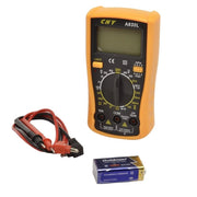 Trade Shop - Tester Multimetro Digitale Lcd Con Puntali Professionale Ampere A830l -