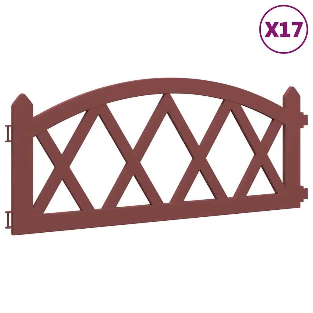 Bordi per Prato 17 pz Rossi 10 m in PP CFW5564433