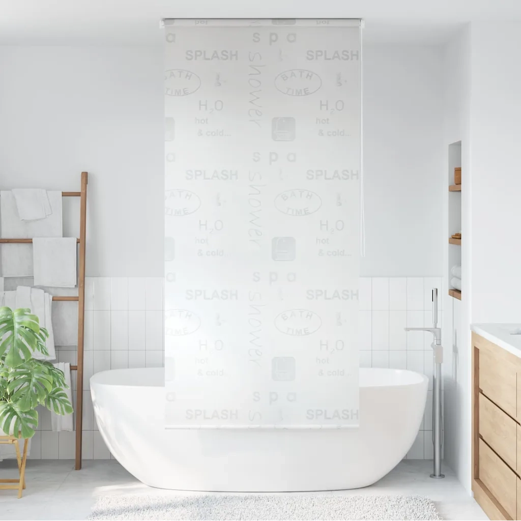 Tenda a rullo | Tenda avvolgibile per Doccia 120x240 cm Schizzi