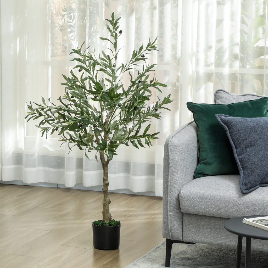 Albero di Olivo Artificiale ¨C Minimal ¨C Verde 120 cm