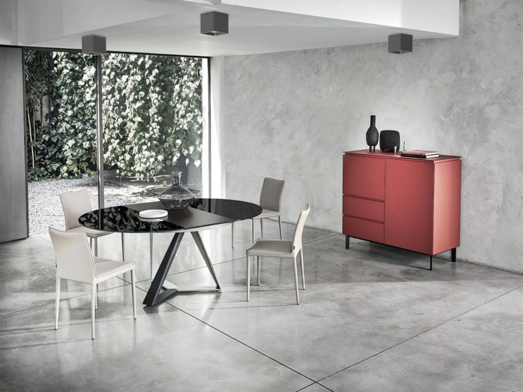 POKER-N Lampada a soffitto nero opaco attacco GU10