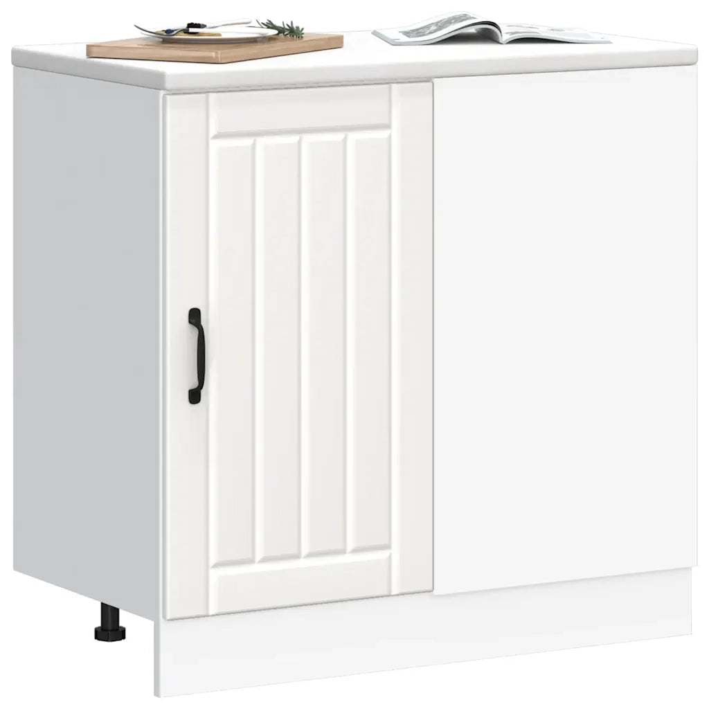 Pensile da cucina | Mobile base da cucina Lucca Bianco in Legno Multistrato