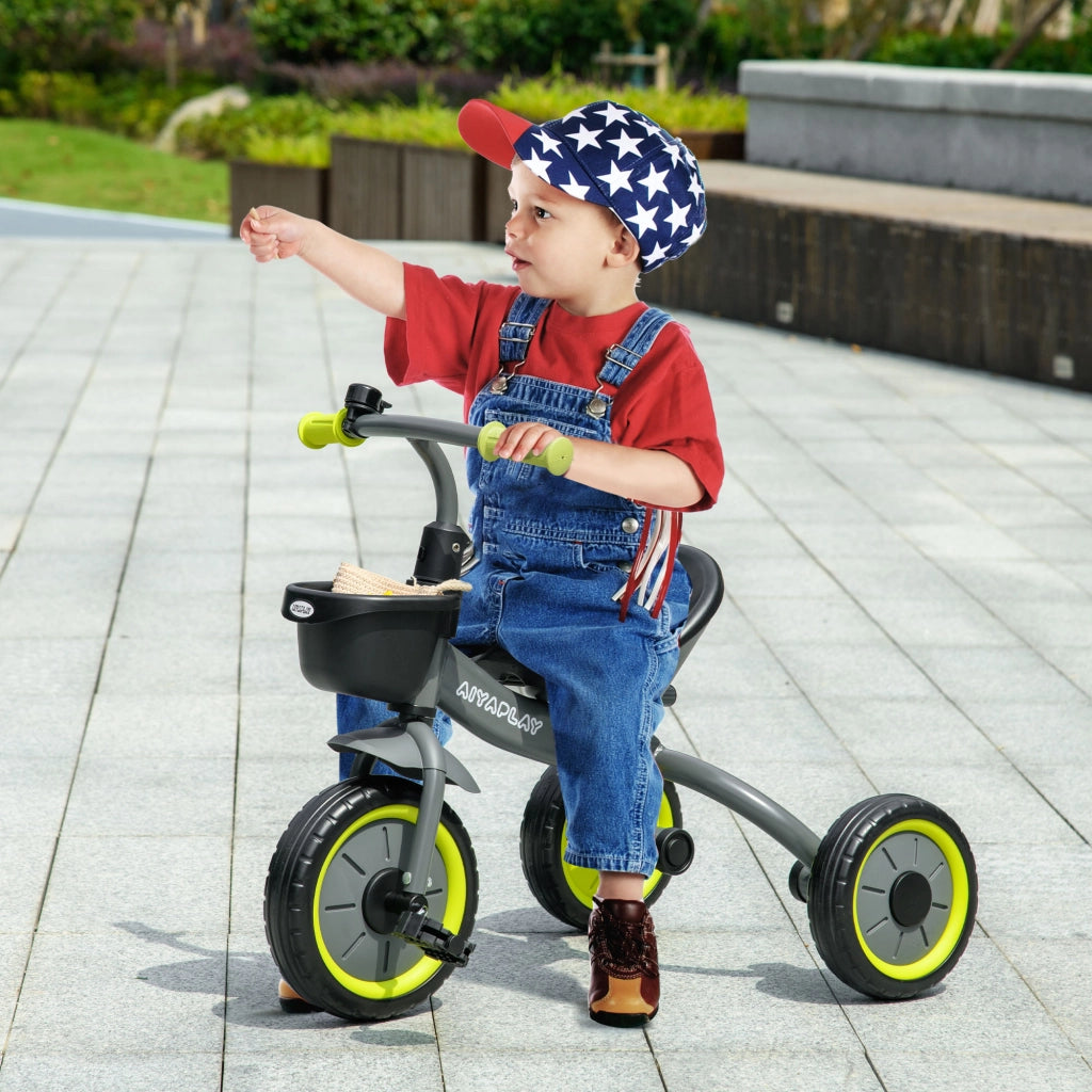 Triciclo per bambini con campanello e cestino ¨C Minimal ¨C nero