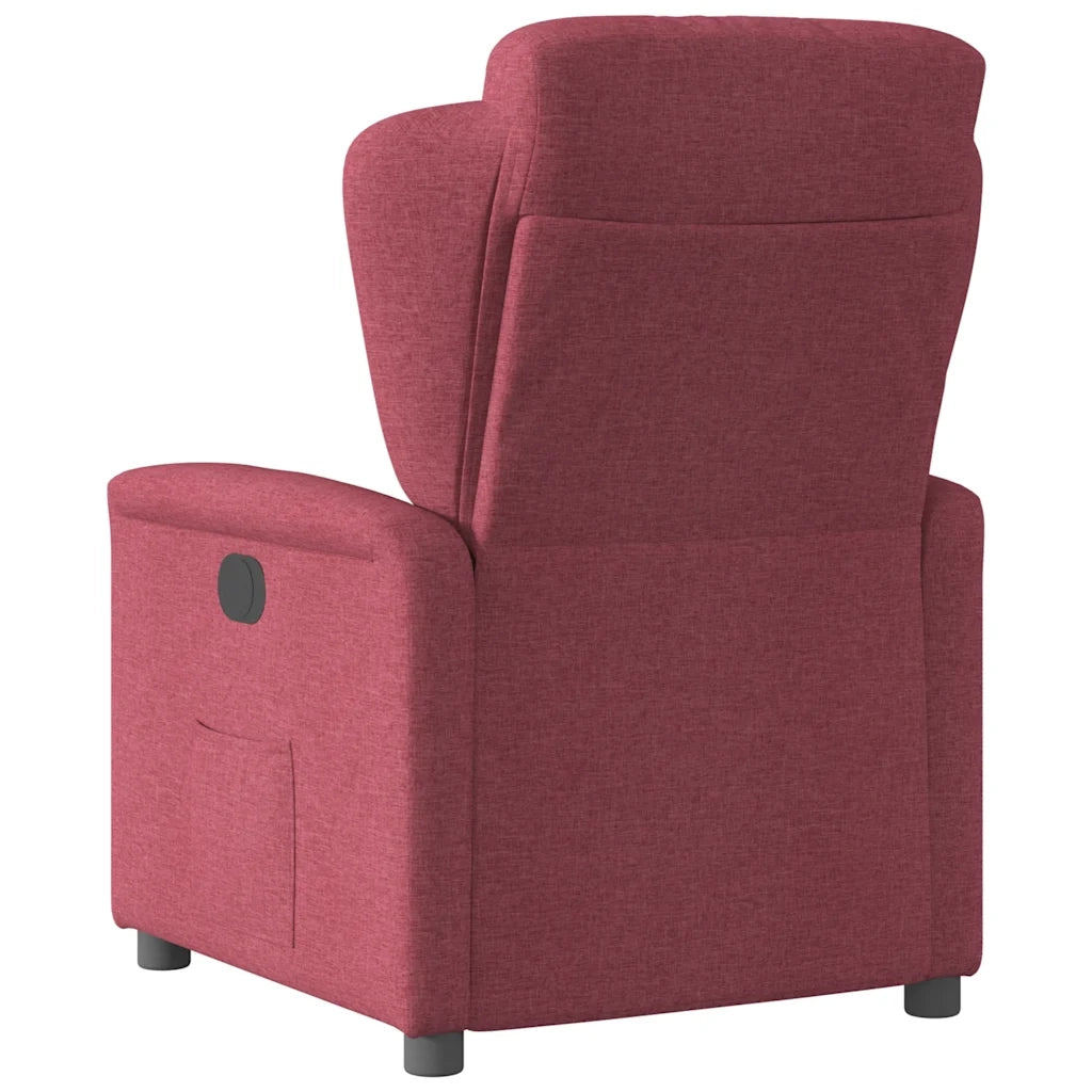 Poltrona Reclinabile in Tessuto Rosso Vino 4015579