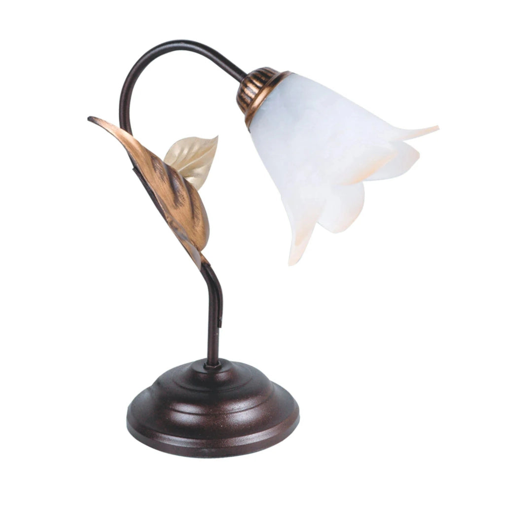 LAMPADA DA TAVOLO GIULIA E14 25XH32CM MARRONE