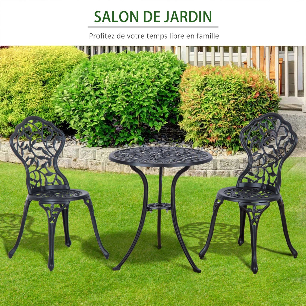 Set da bistrot 3 pezzi ¨C Minimal ¨C nero