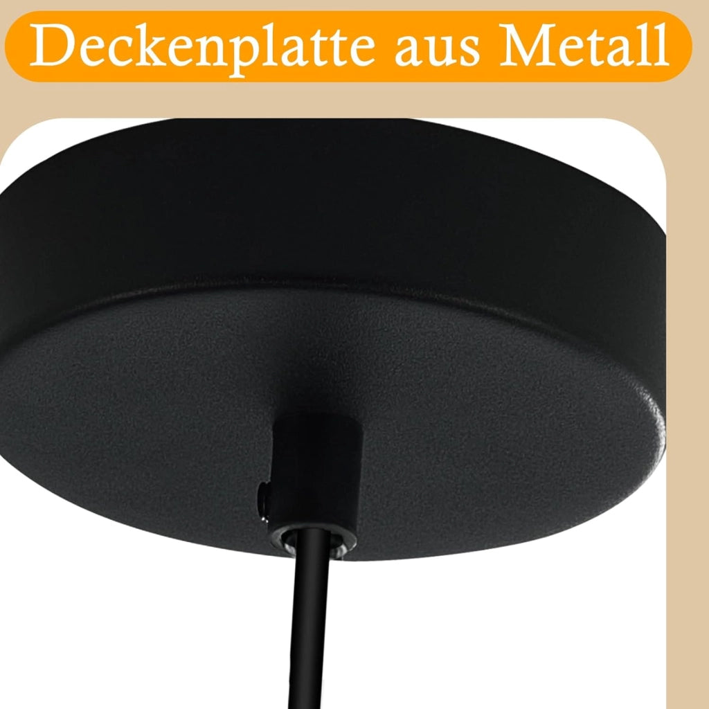 Lampada a Sospensione ZMH 1 luce trasparente E27 per sala da pranzo e camera da letto d¡®albergo
