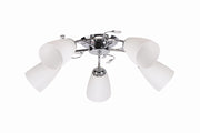 Lampadario Ursella 5 luci E14 bianco/cromo Candellux