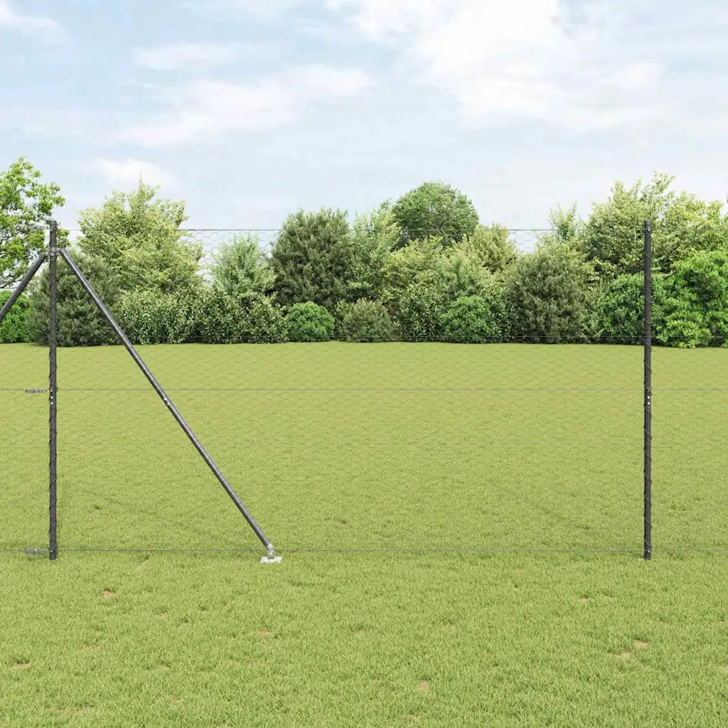 Palo della recinzione Grigio 100 x 1,5 m (rete da 36 mm)