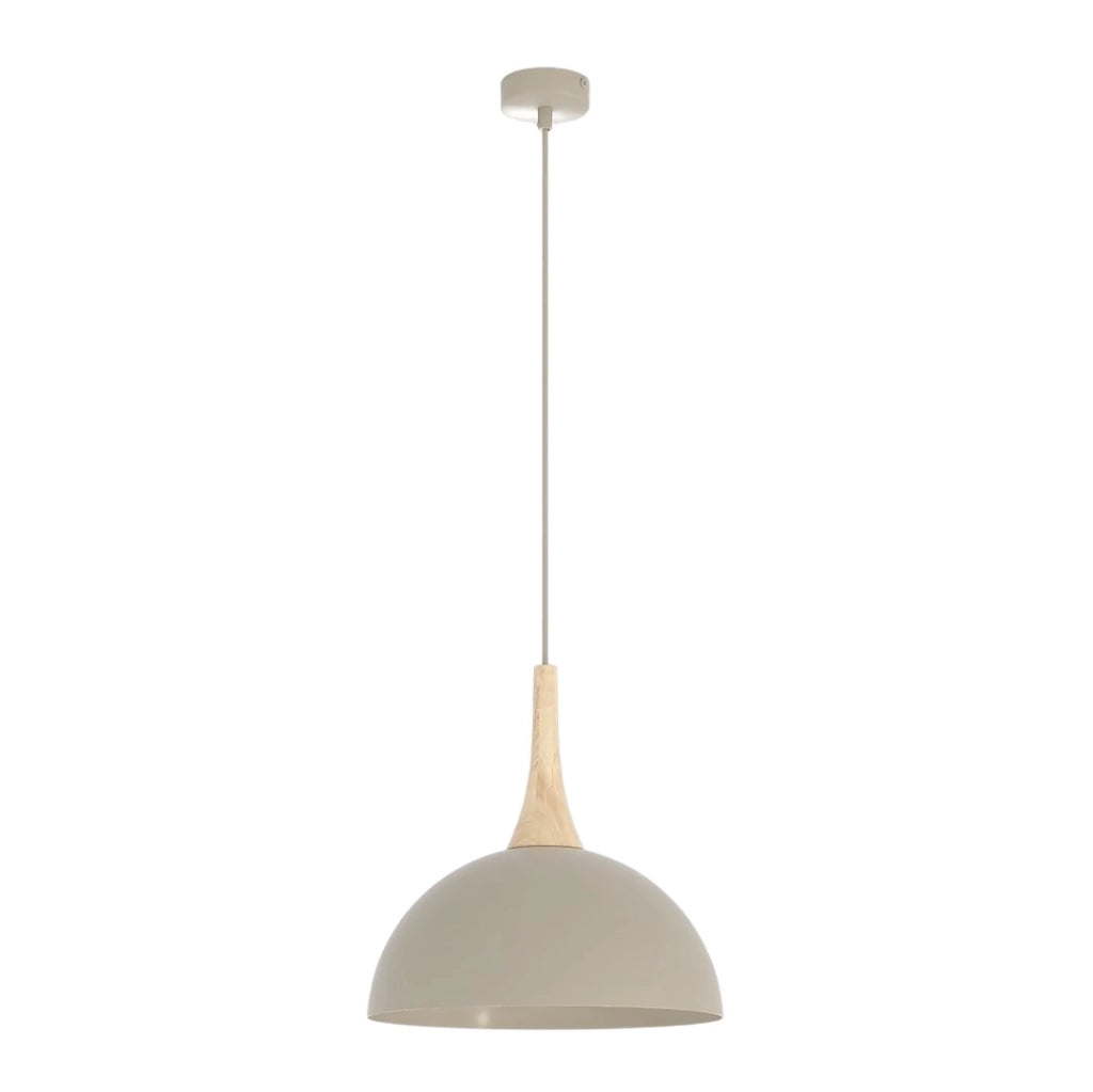 Lampada a sospensione NAUTICA beige legno GX53 Emibig