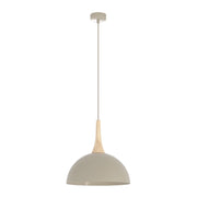 Lampada a sospensione NAUTICA beige legno GX53 Emibig
